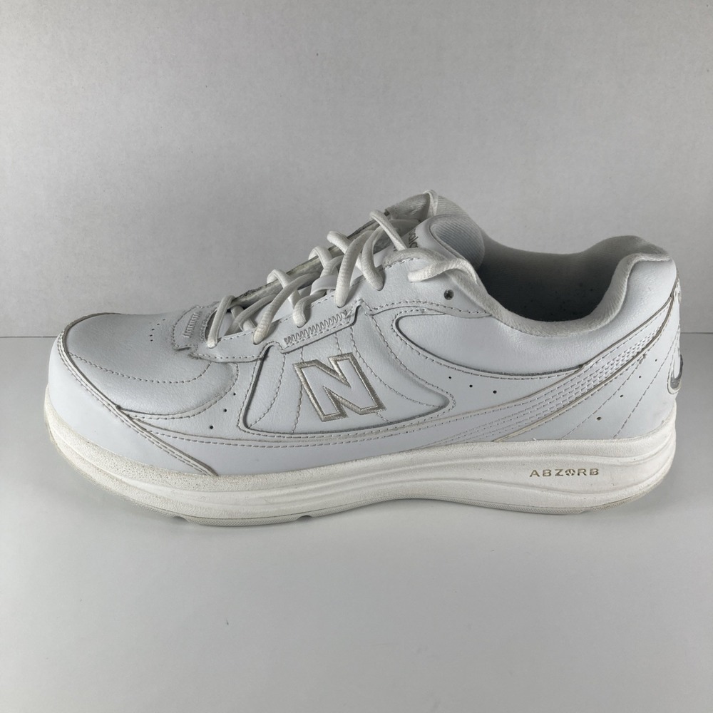 New Balance 577 V1 Mens 10.5 2E Extra Wide White Walking Shoe Lace Up Sneaker